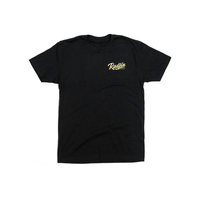 Radfin Print Black T-Shirt