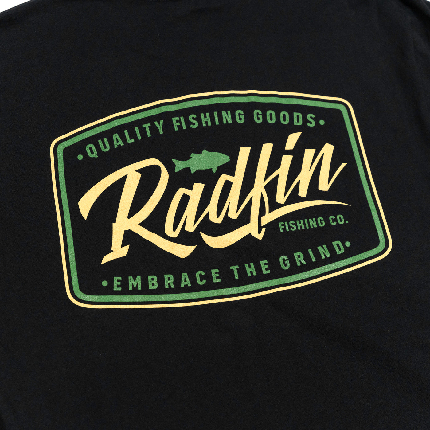 Radfin Print Black T-Shirt